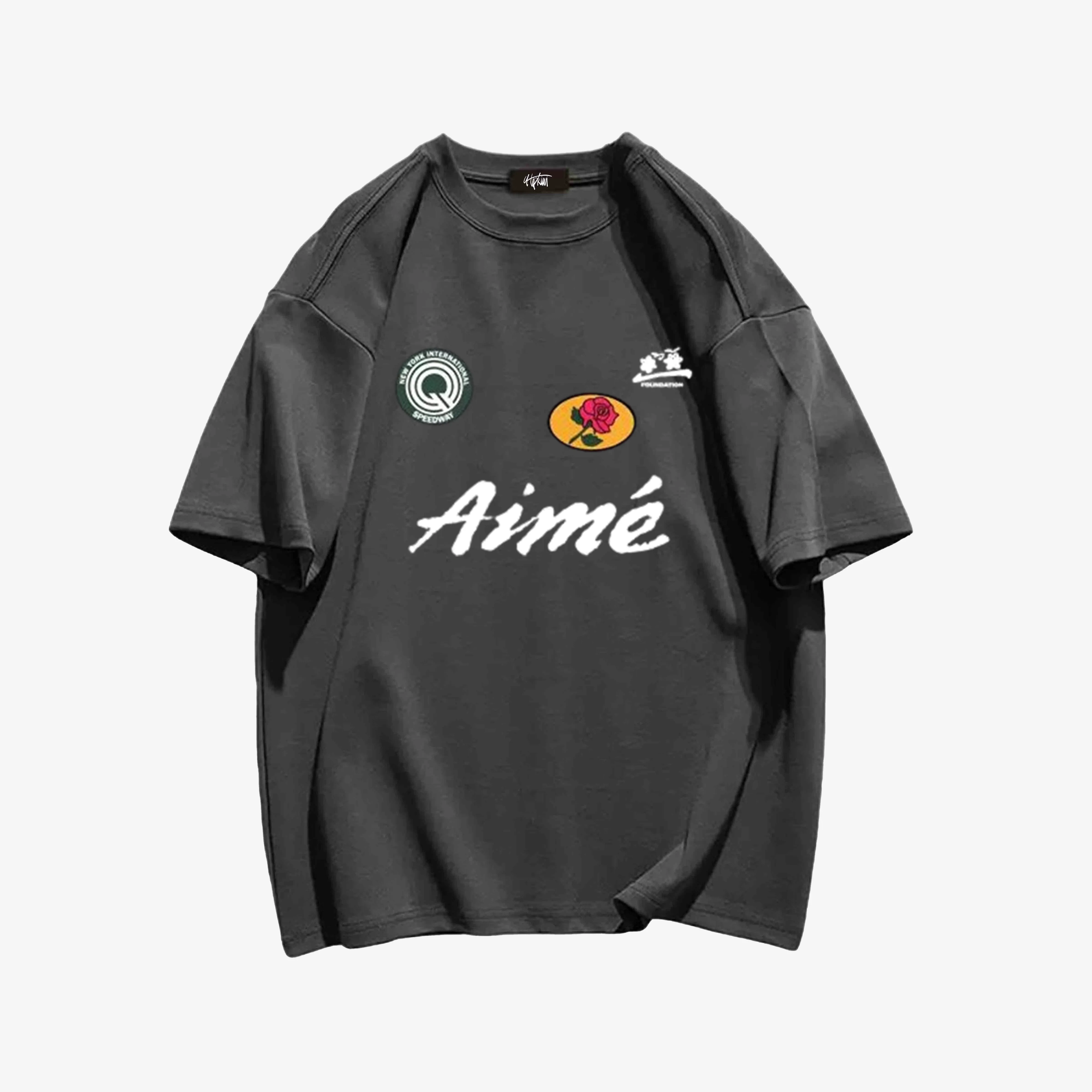 "Style trendy letter brand simple print" T-shirt