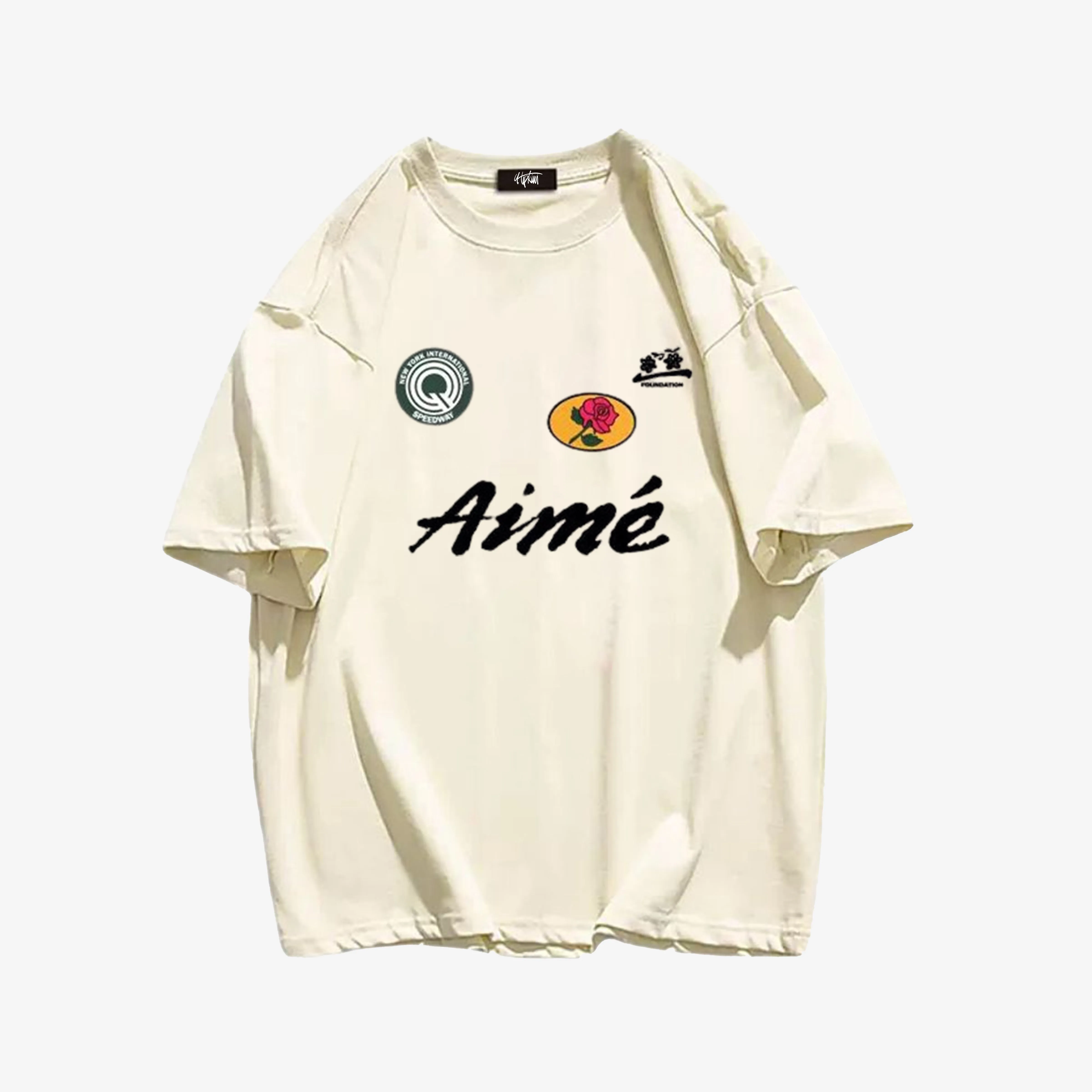 "Style trendy letter brand simple print" T-shirt