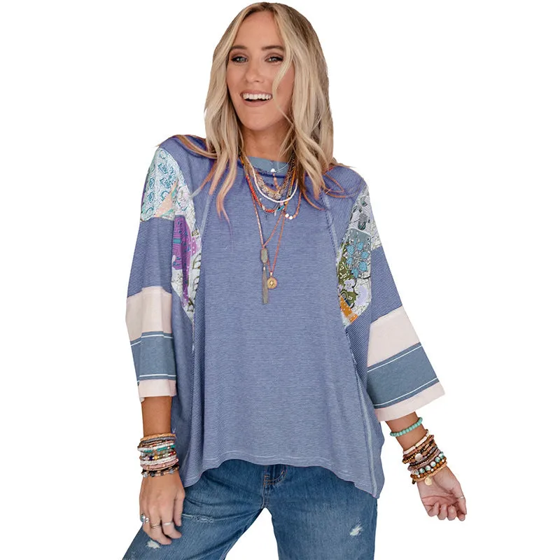 RAE – LIGHTWEIGHT PATCHWORK TOP