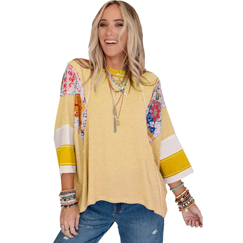 RAE – LIGHTWEIGHT PATCHWORK TOP