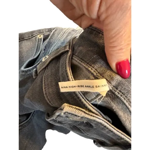 Rag and Bone Nina High-Rise Ankle Skinny Jeans in Universe - Size 32