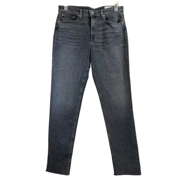 Rag and Bone Nina High-Rise Ankle Skinny Jeans in Universe - Size 32