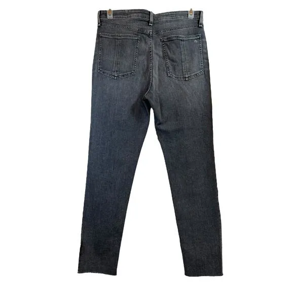 Rag and Bone Nina High-Rise Ankle Skinny Jeans in Universe - Size 32