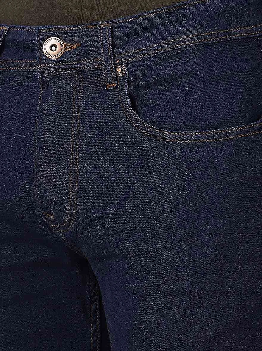 Raw Blue Washed Straight Fit Jeans | Greenfibre