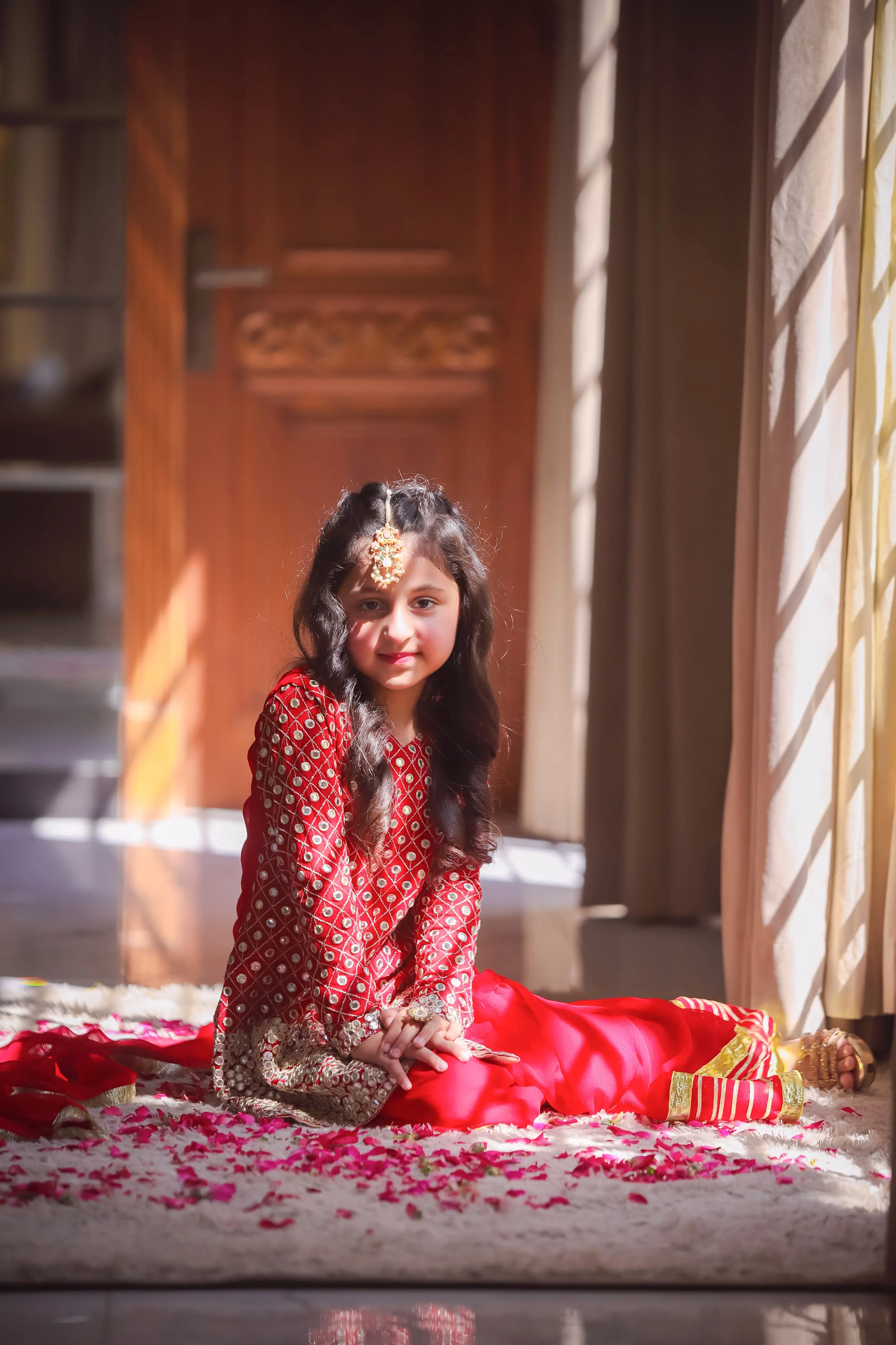 Red Chiffon Dress