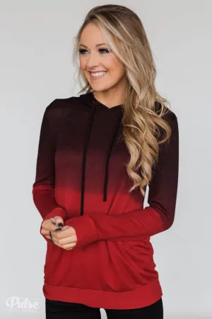 Red Ombre Hoodie