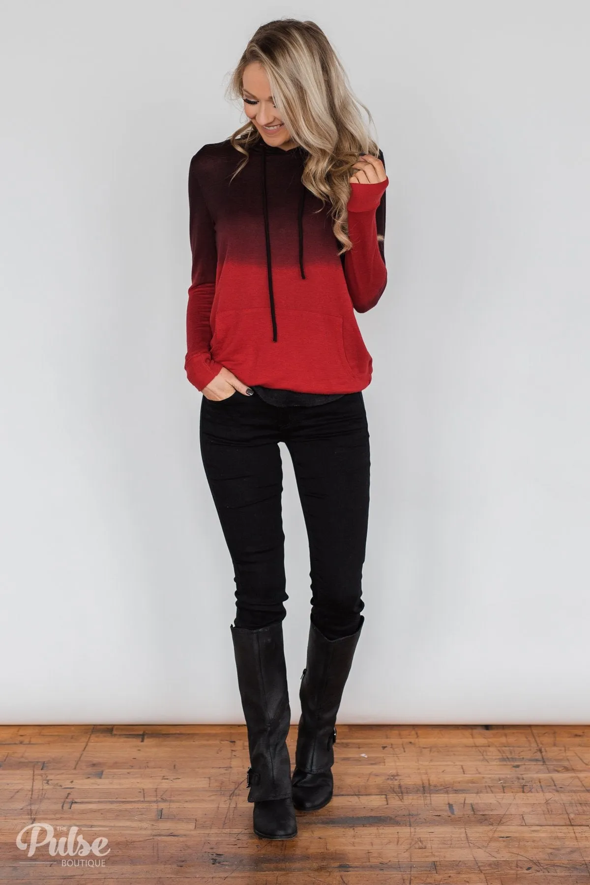 Red Ombre Hoodie