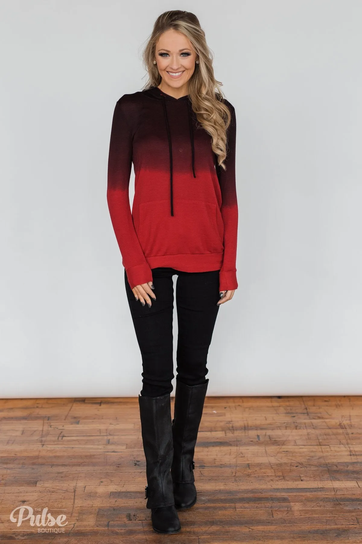 Red Ombre Hoodie