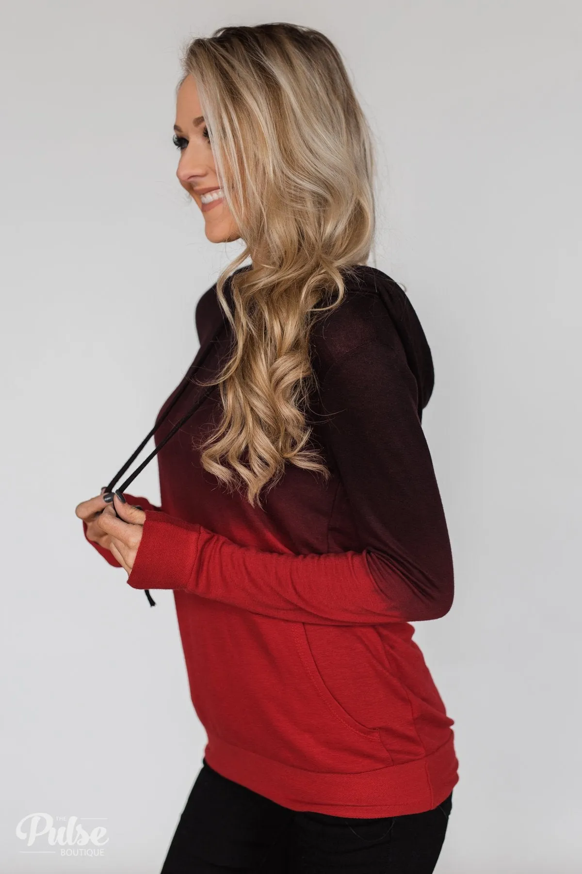 Red Ombre Hoodie