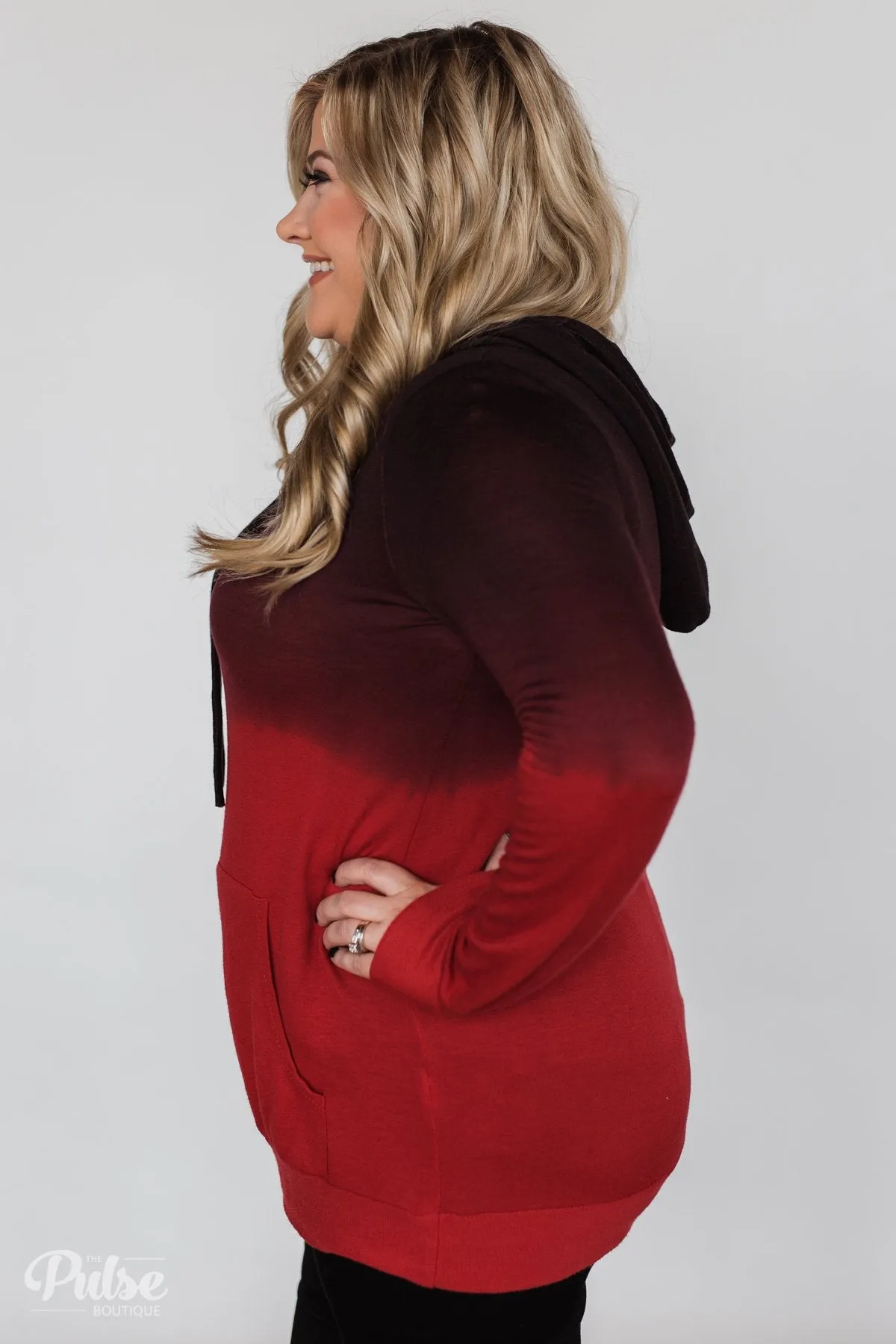 Red Ombre Hoodie