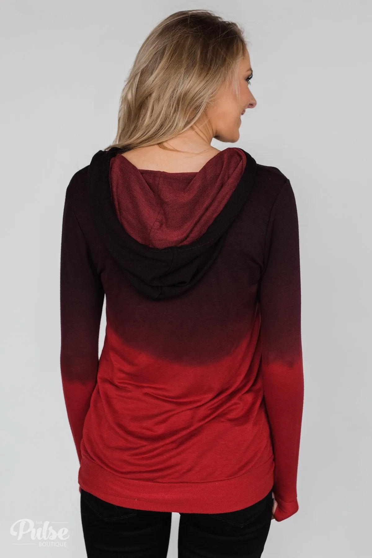Red Ombre Hoodie