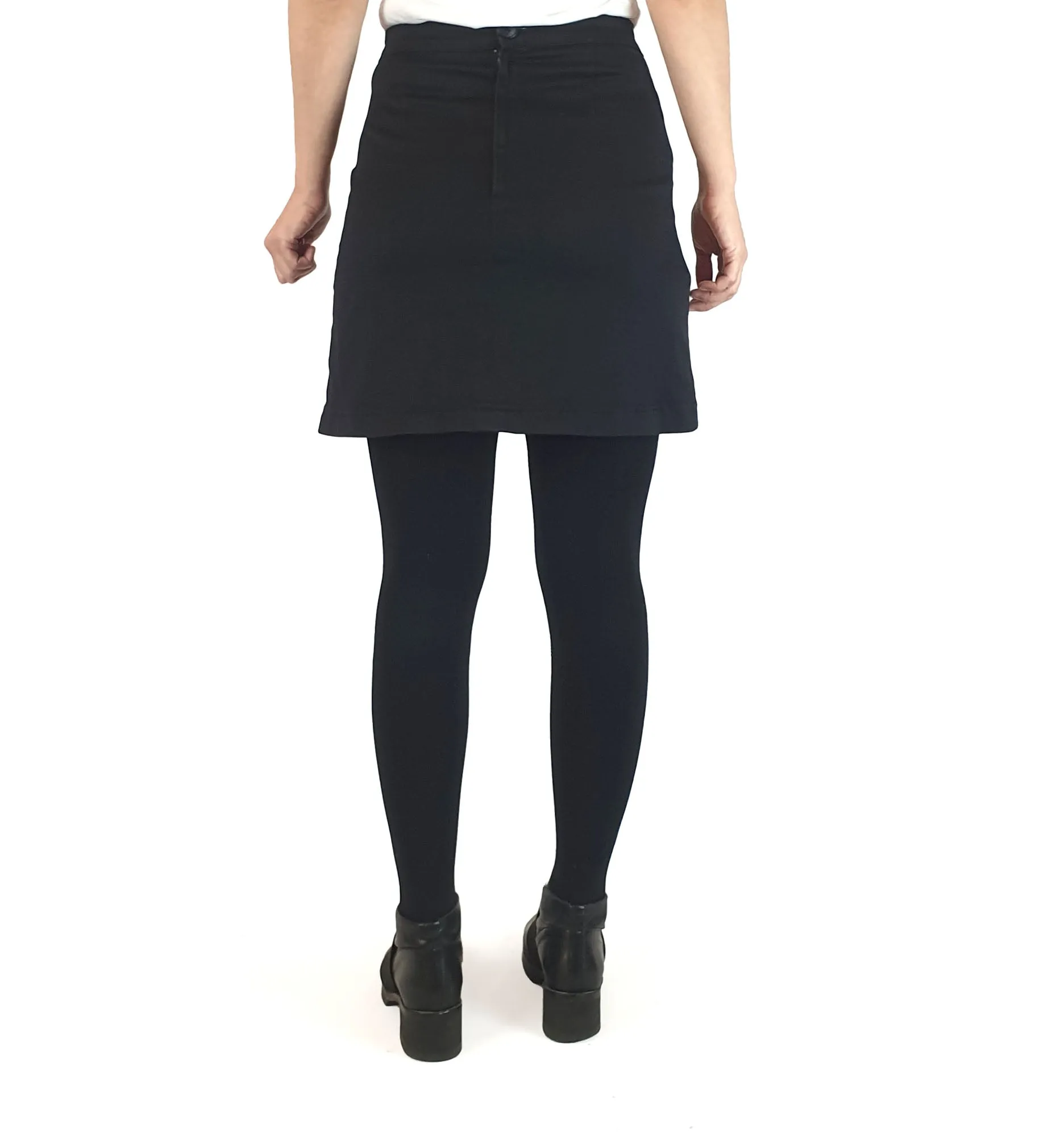 Revival black mini skirt with cute dog embroidery size 10 (small fit, best fits 8)