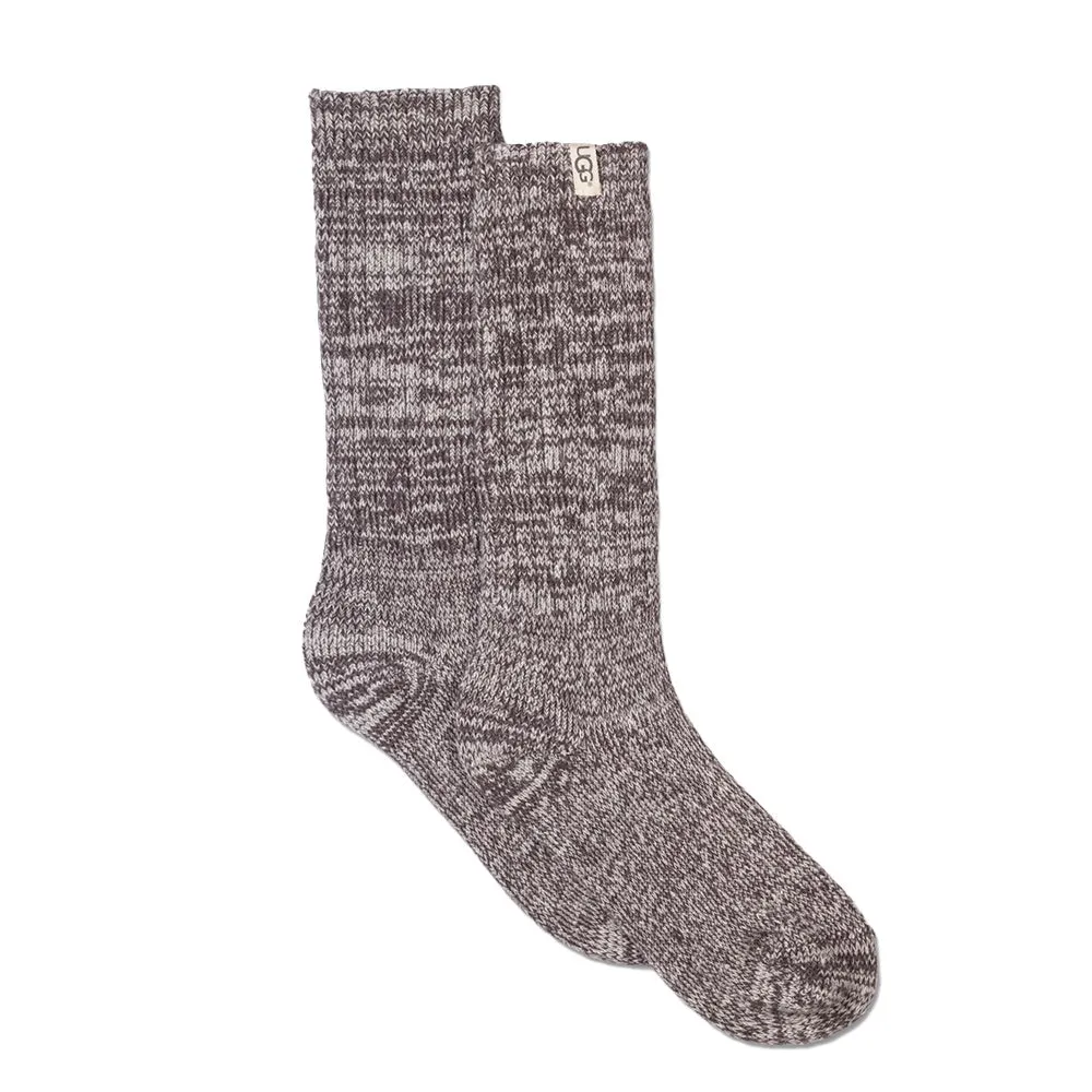 Rib Knit Slouchy Crew Sock (Nightfall)