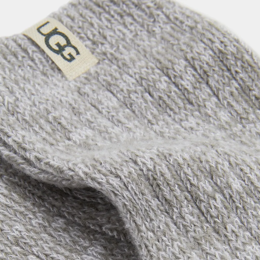 Rib Knit Slouchy Crew Sock (Seal)