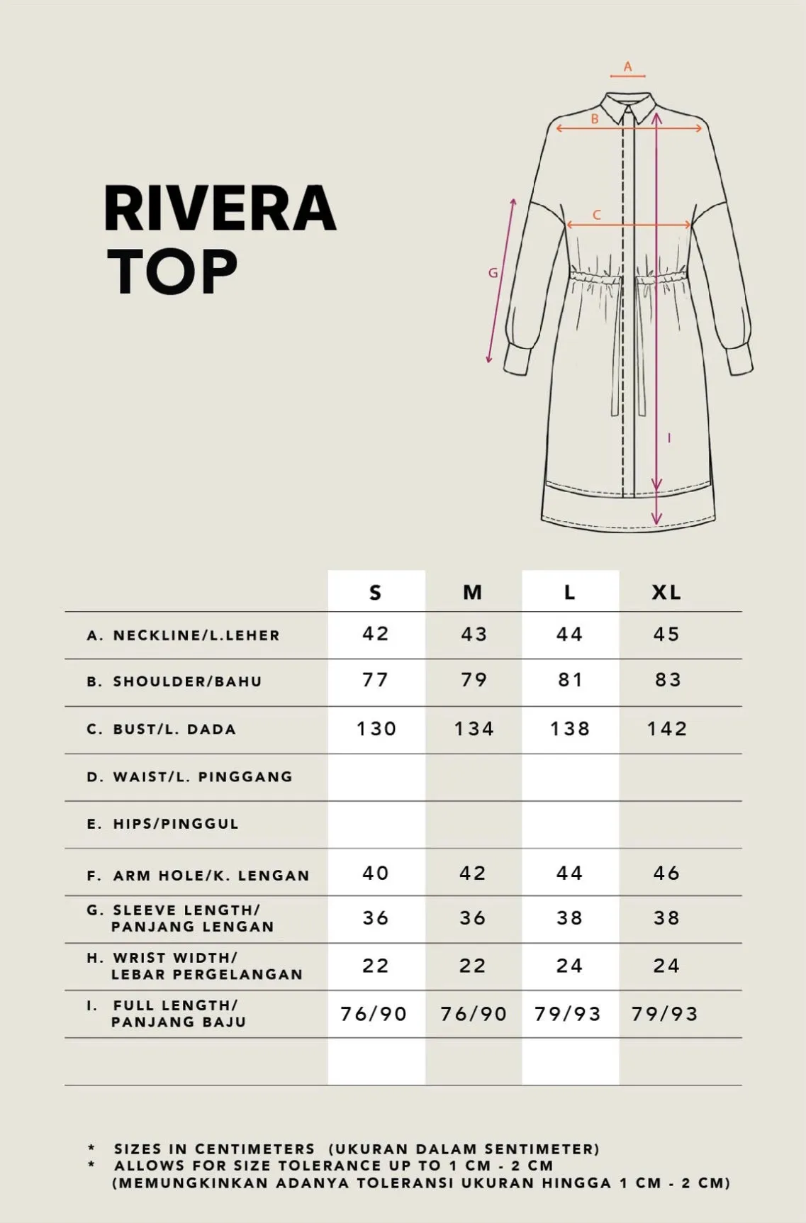 RIVERA TOP PLAIN CREME