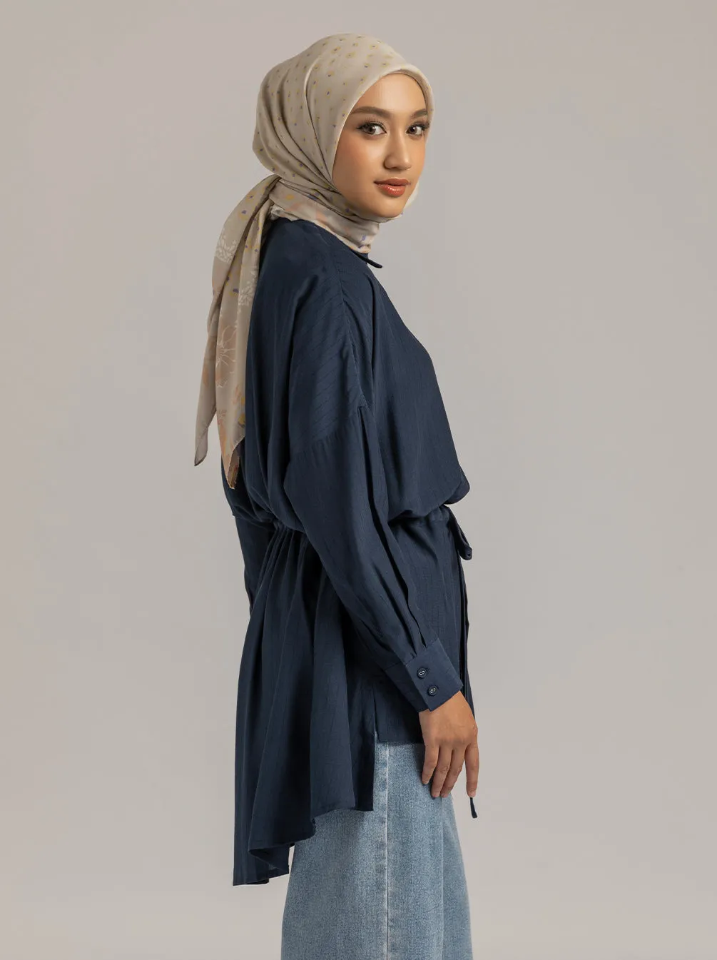 RIVERA TOP PLAIN NAVY