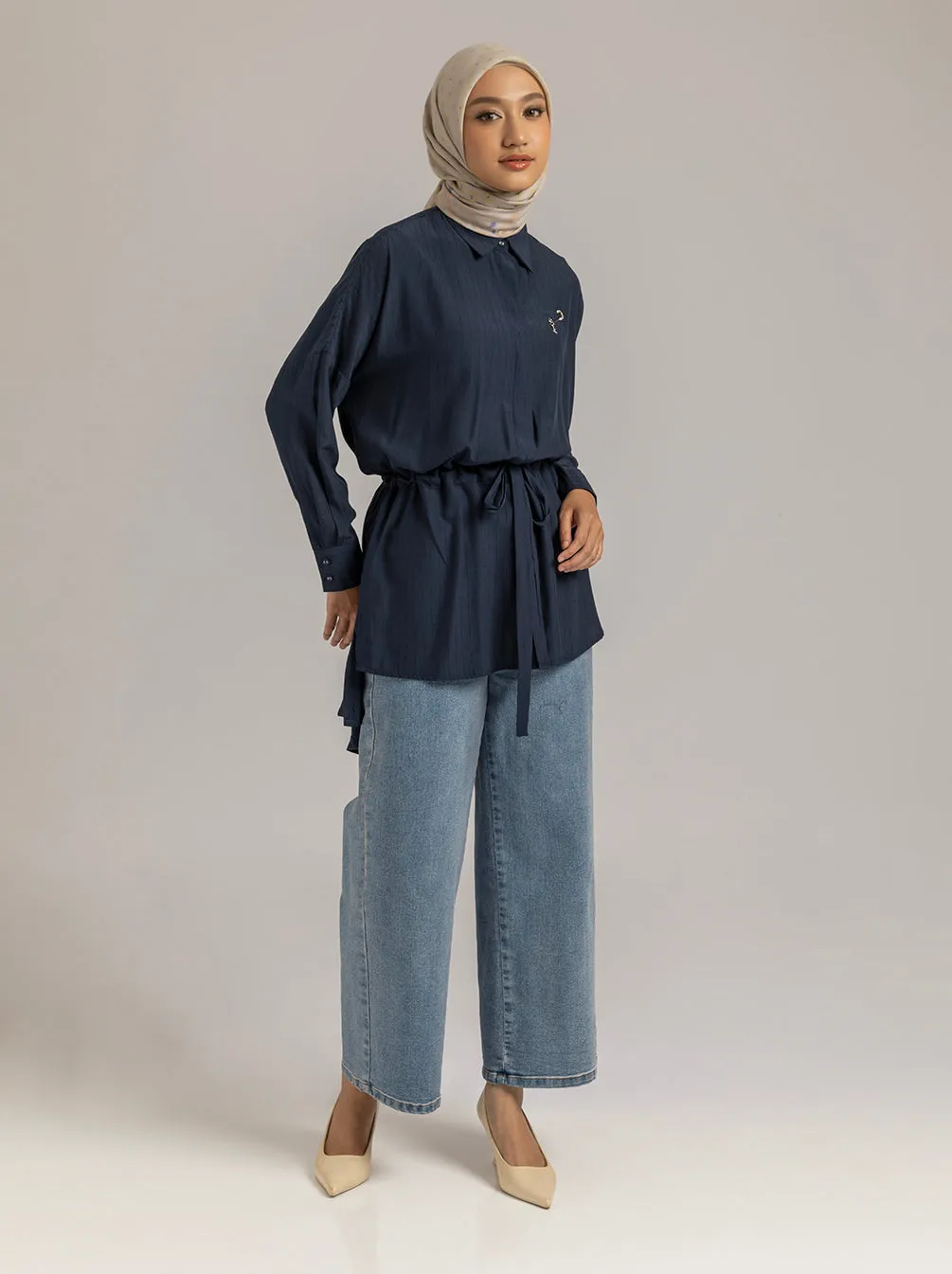 RIVERA TOP PLAIN NAVY