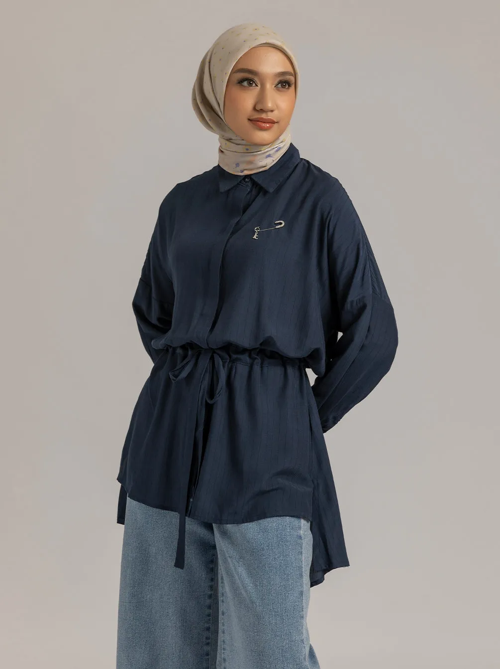RIVERA TOP PLAIN NAVY
