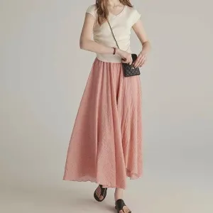 Rouge Pink High-Waisted Skirt