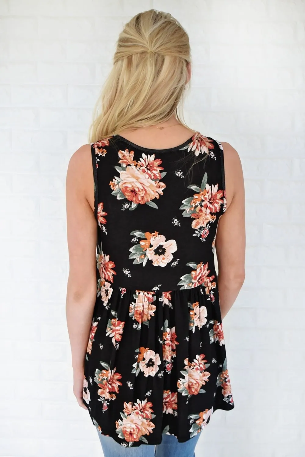 Runaway Love Babydoll Tank Top ~ Black
