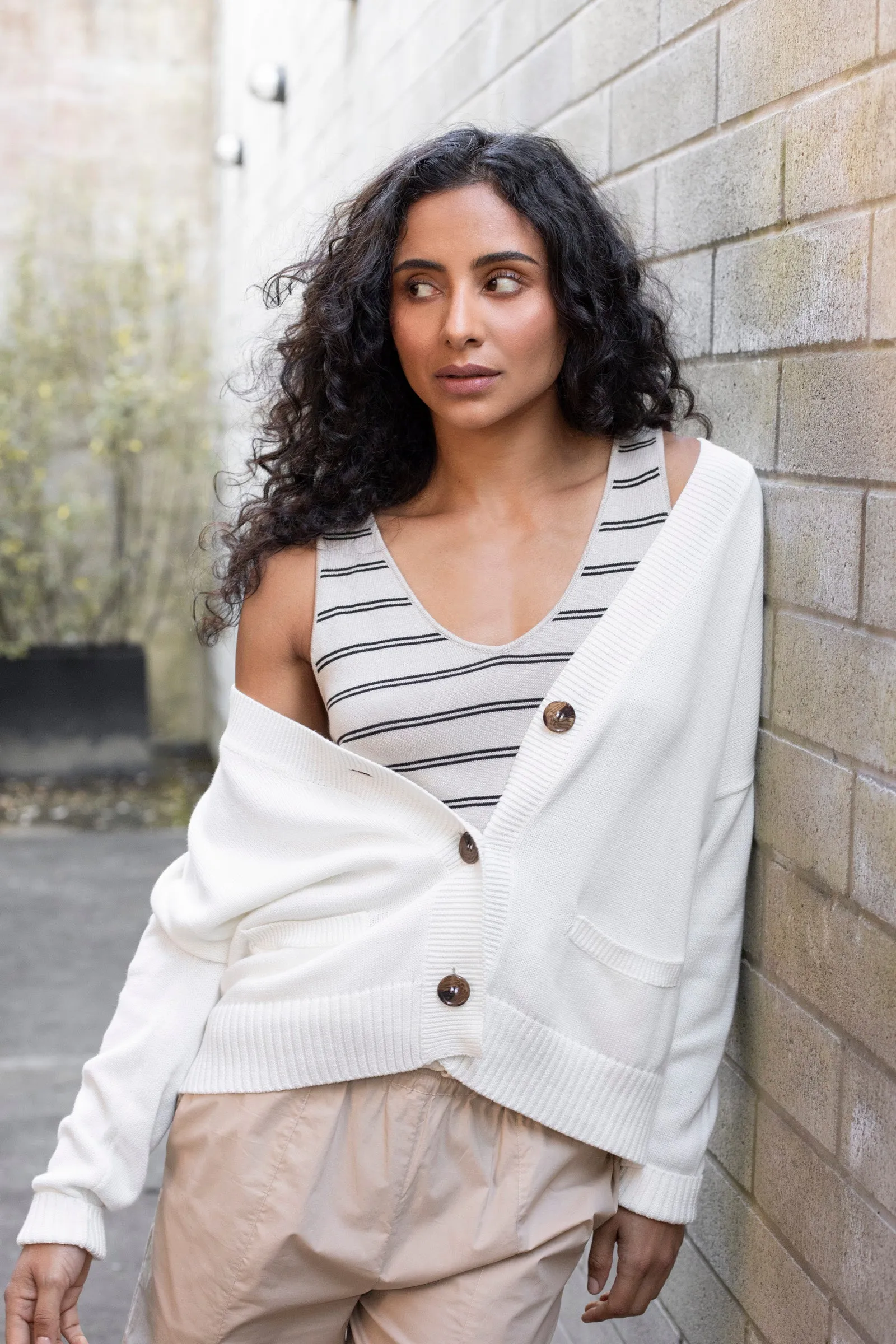 Runaway Tank - Bone Stripe