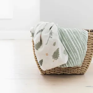 Saranoni - Cotton Muslin Swaddle (2 pack) - Pine
