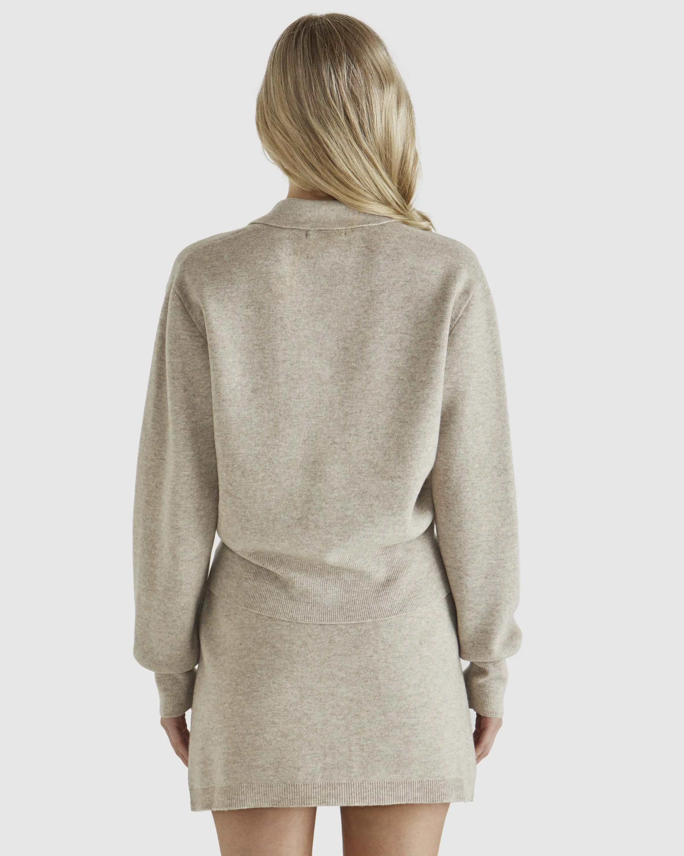 SASS BALDWIN KNIT JACKET OAT