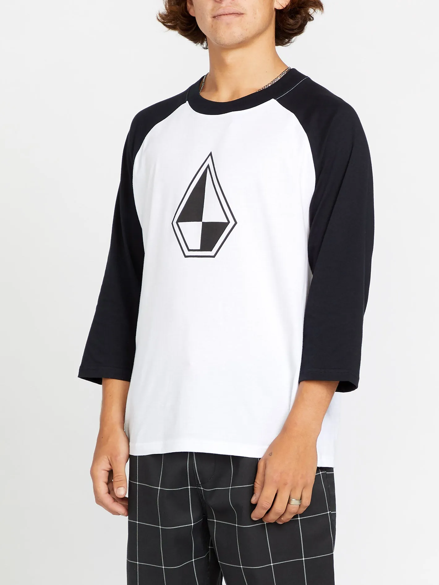 Schroff X Volcom 3/4 Raglan T-Shirt - White