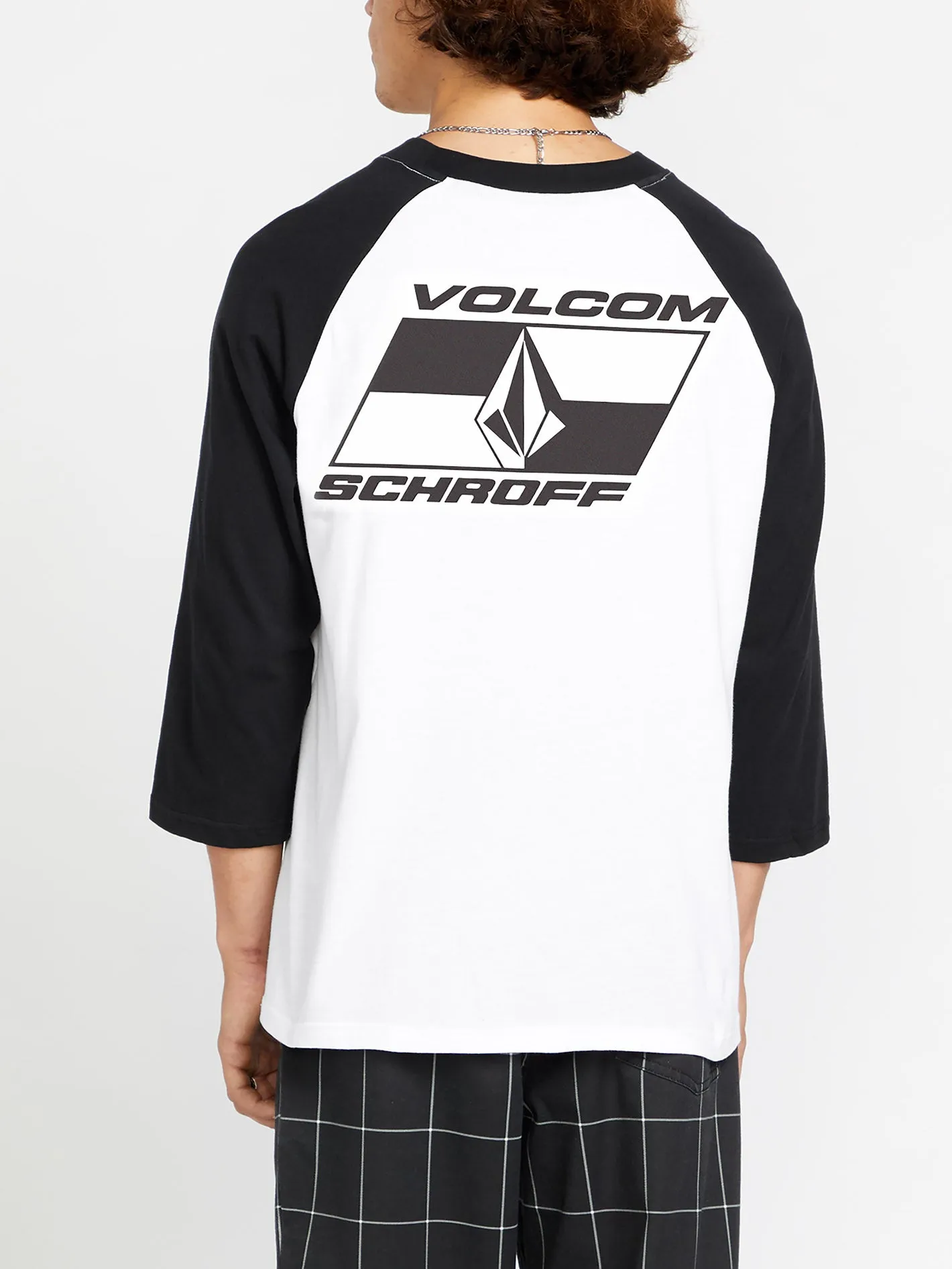 Schroff X Volcom 3/4 Raglan T-Shirt - White
