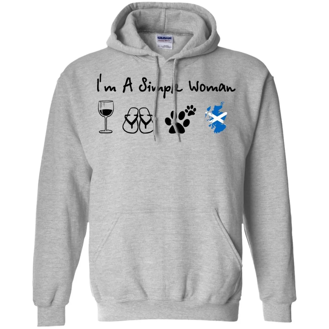 Scotland I'm Just A Simple Woman T-Shirt