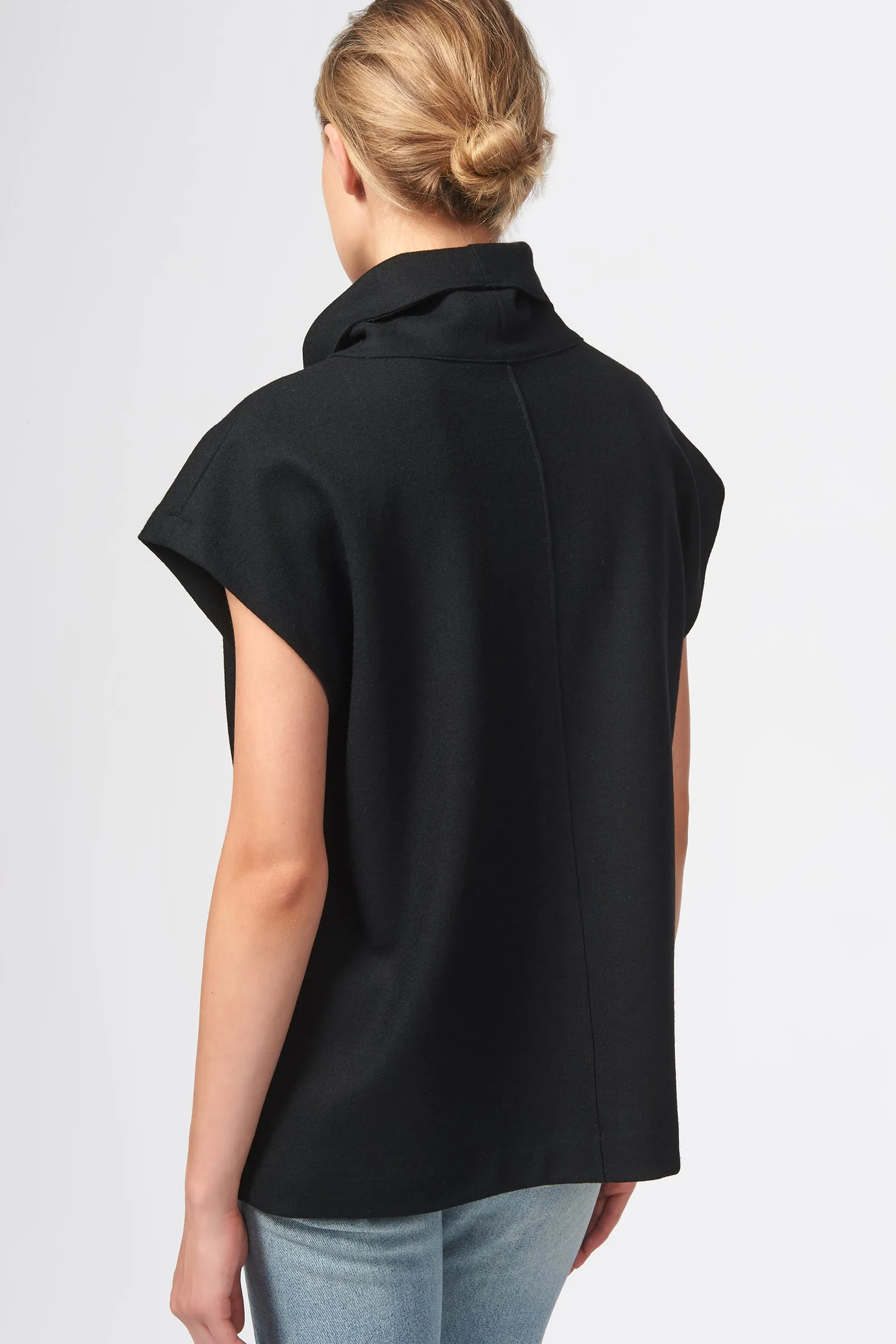Seamed Turtleneck - Black