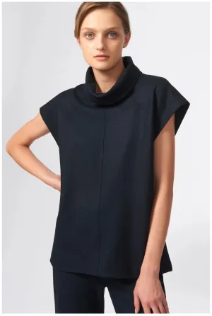 Seamed Turtleneck - Black