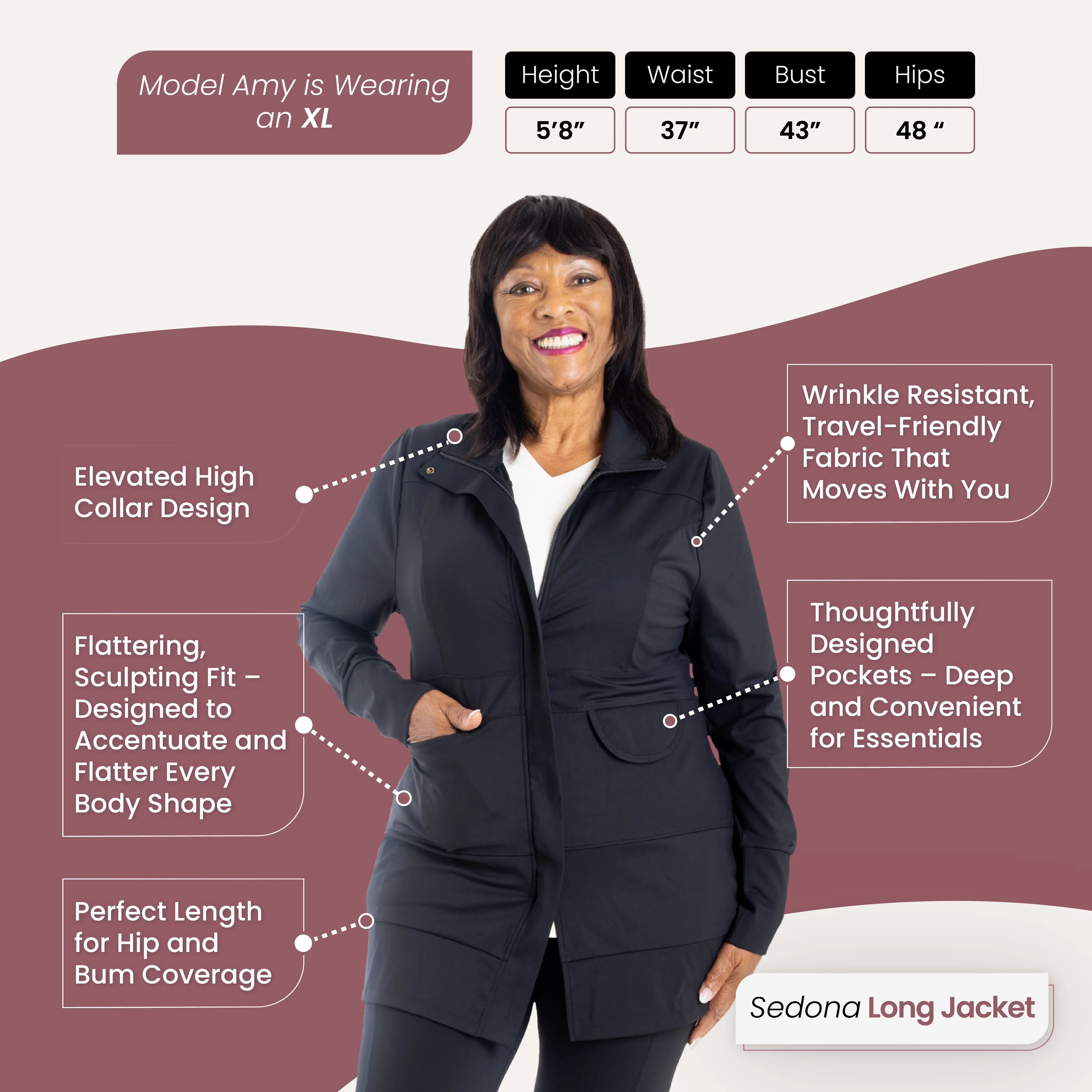 Sedona Long Jacket (Travel)