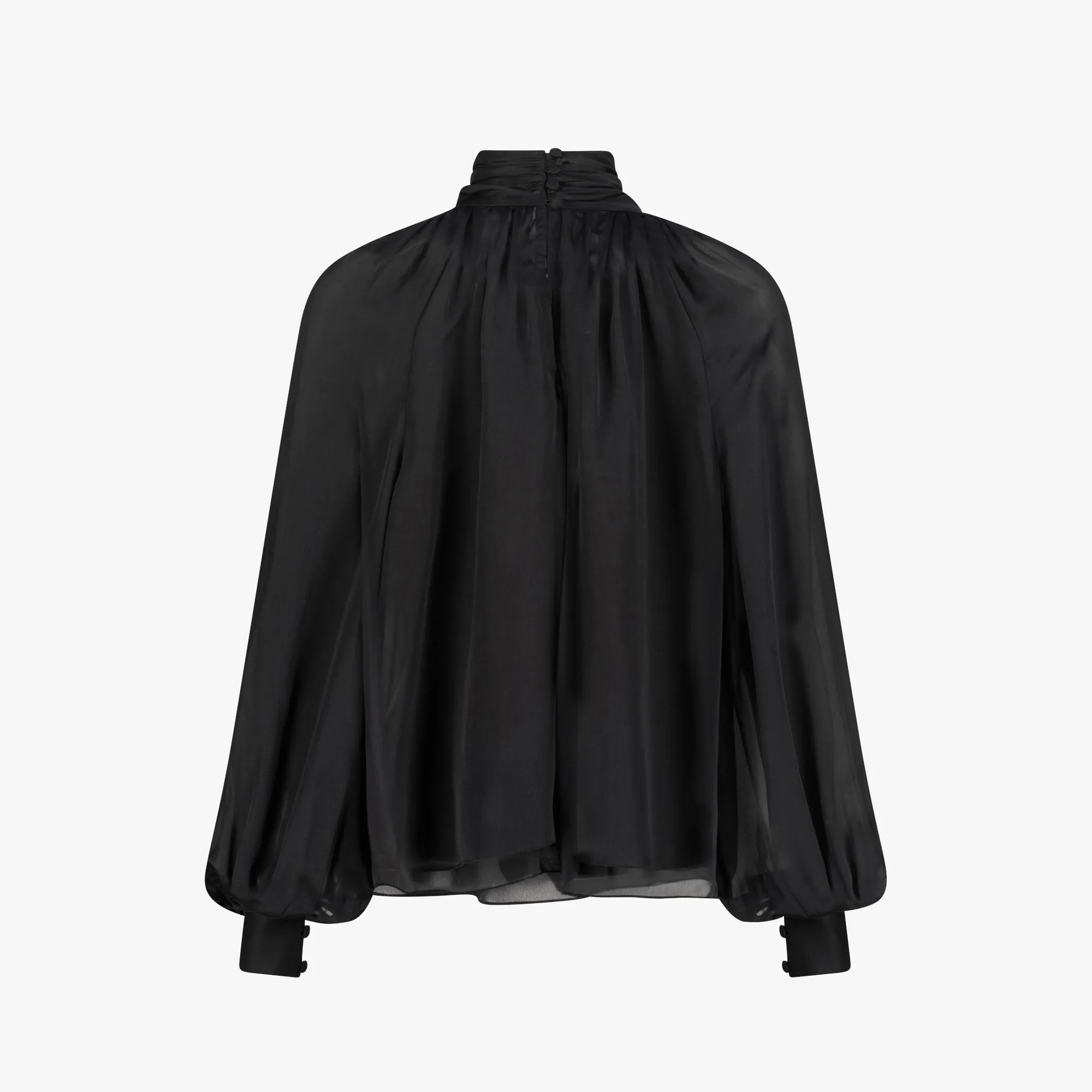 Serene Chiffon Blouse (Black)
