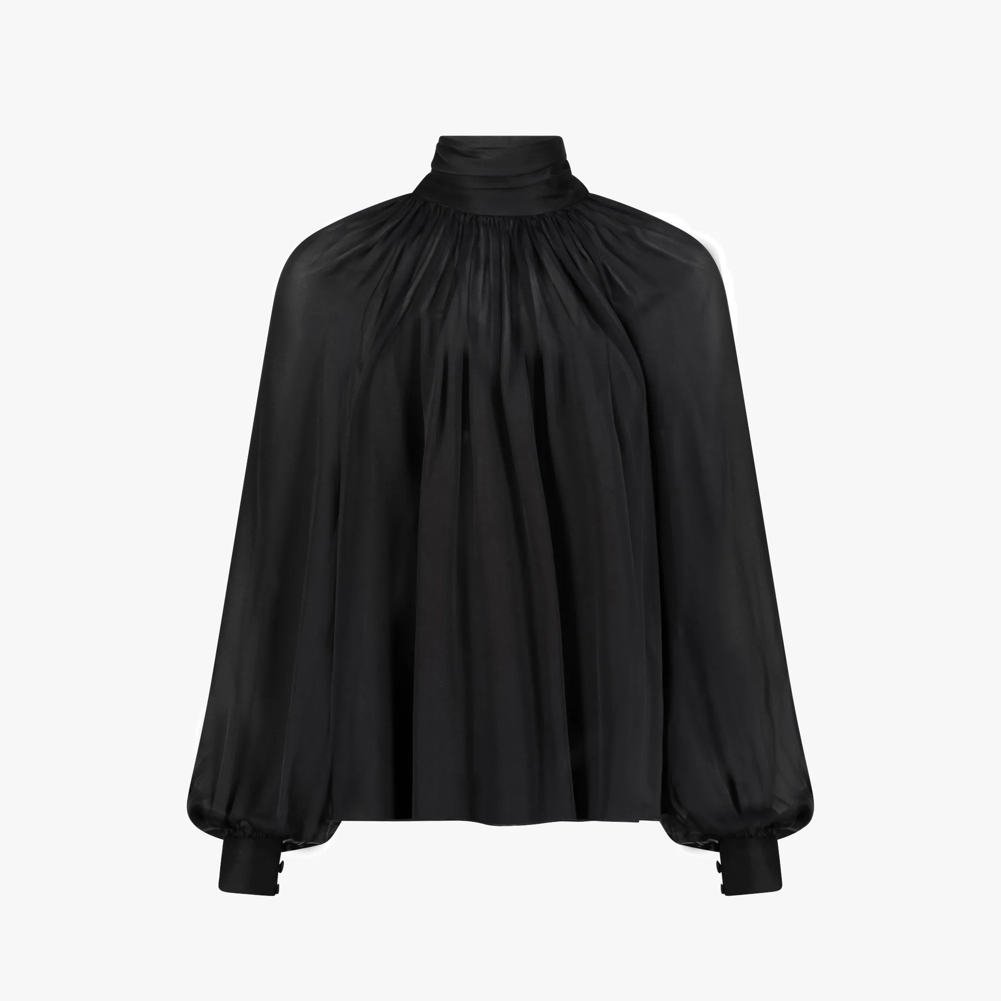 Serene Chiffon Blouse (Black)