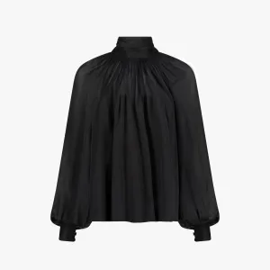 Serene Chiffon Blouse (Black)