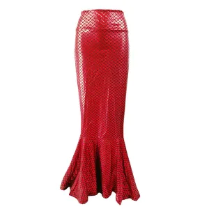 Sexy Mermaid High Waist Fishtail Maxi Skirt