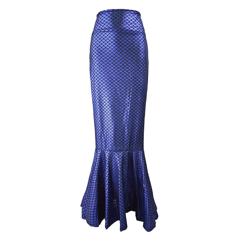 Sexy Mermaid High Waist Fishtail Maxi Skirt