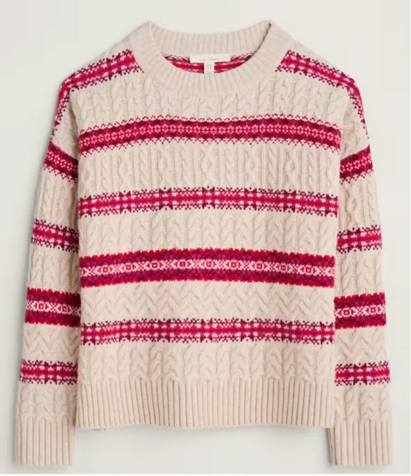 SHEPHERD JUMPER - SNOWFLAKE CRIMSON MIX