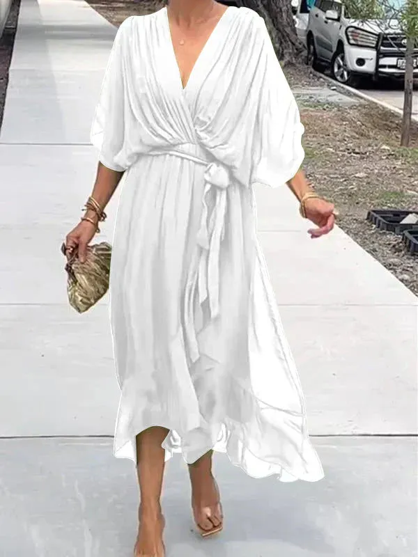 Sheryl | V-neck chiffon dress