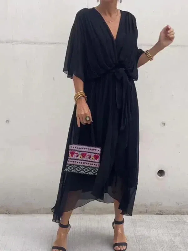 Sheryl | V-neck chiffon dress