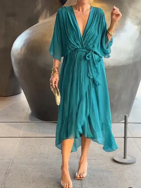 Sheryl | V-neck chiffon dress