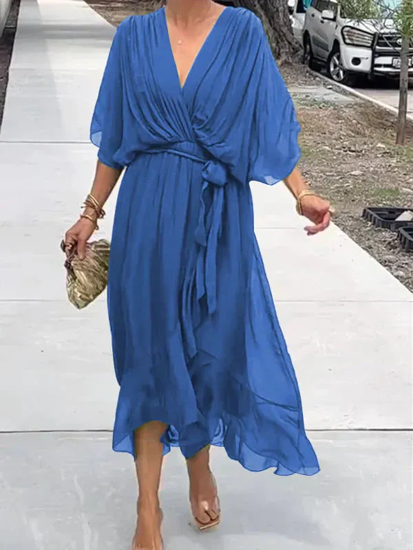 Sheryl | V-neck chiffon dress