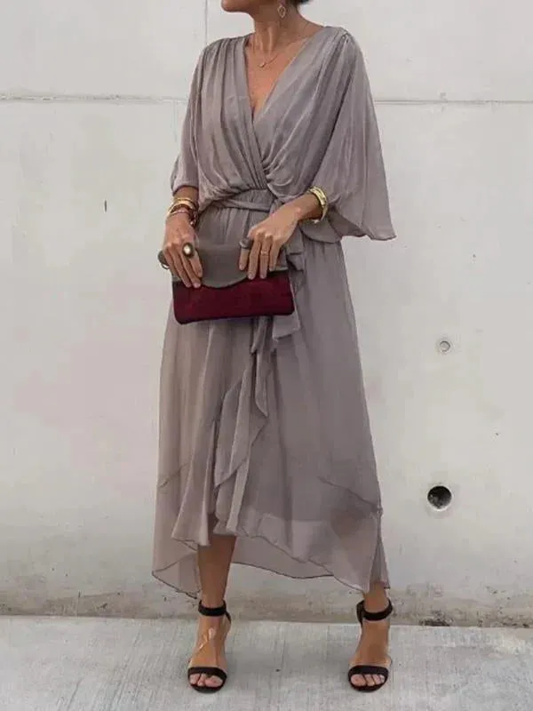 Sheryl | V-neck chiffon dress
