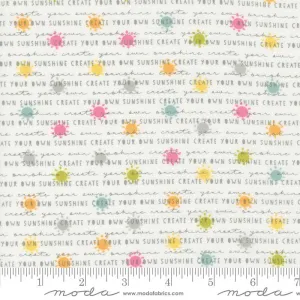 Shine by Moda Fabrics SUNSHINE TEXTS & WORDS/CLOUD