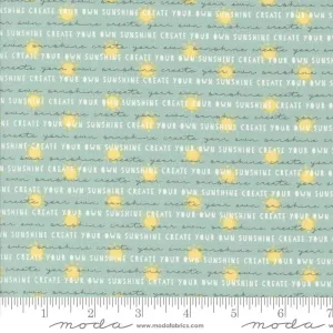 Shine by Moda Fabrics SUNSHINE TEXTS & WORDS/SKY