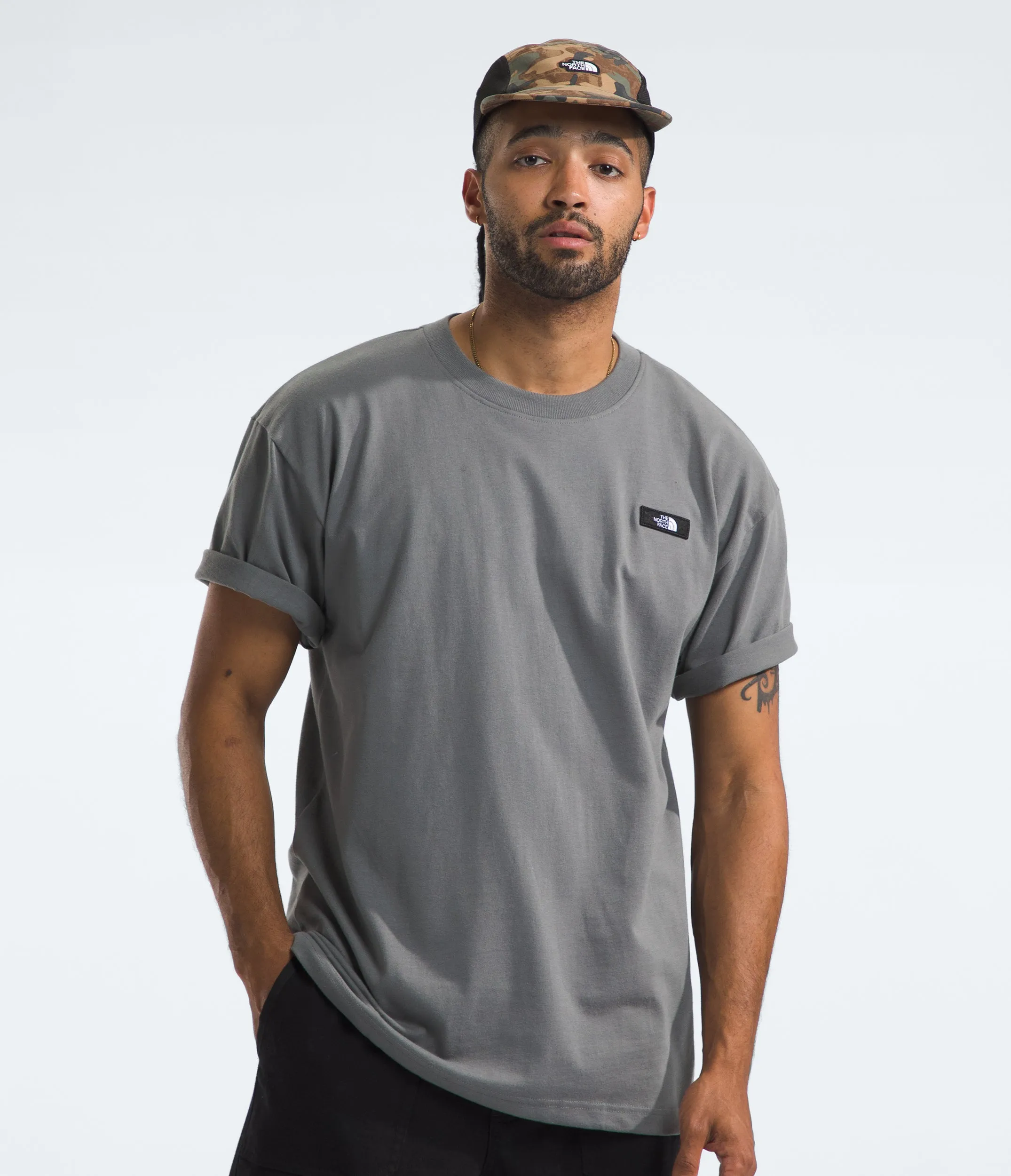 SHORT SLEEVE HEAVY WEIGHT RELAXED TEE - SMOKED PEARL