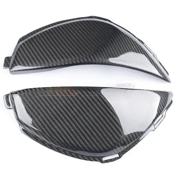 Side Tank Cover Panels Trim Fairings For Honda CBR 1000RR 08 17 Full Carbon Fiber 100%  Twill