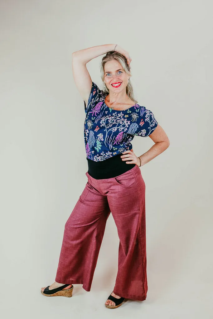 Sidewalk Pants - Desert Rose Japanese Cotton (14,16,22)
