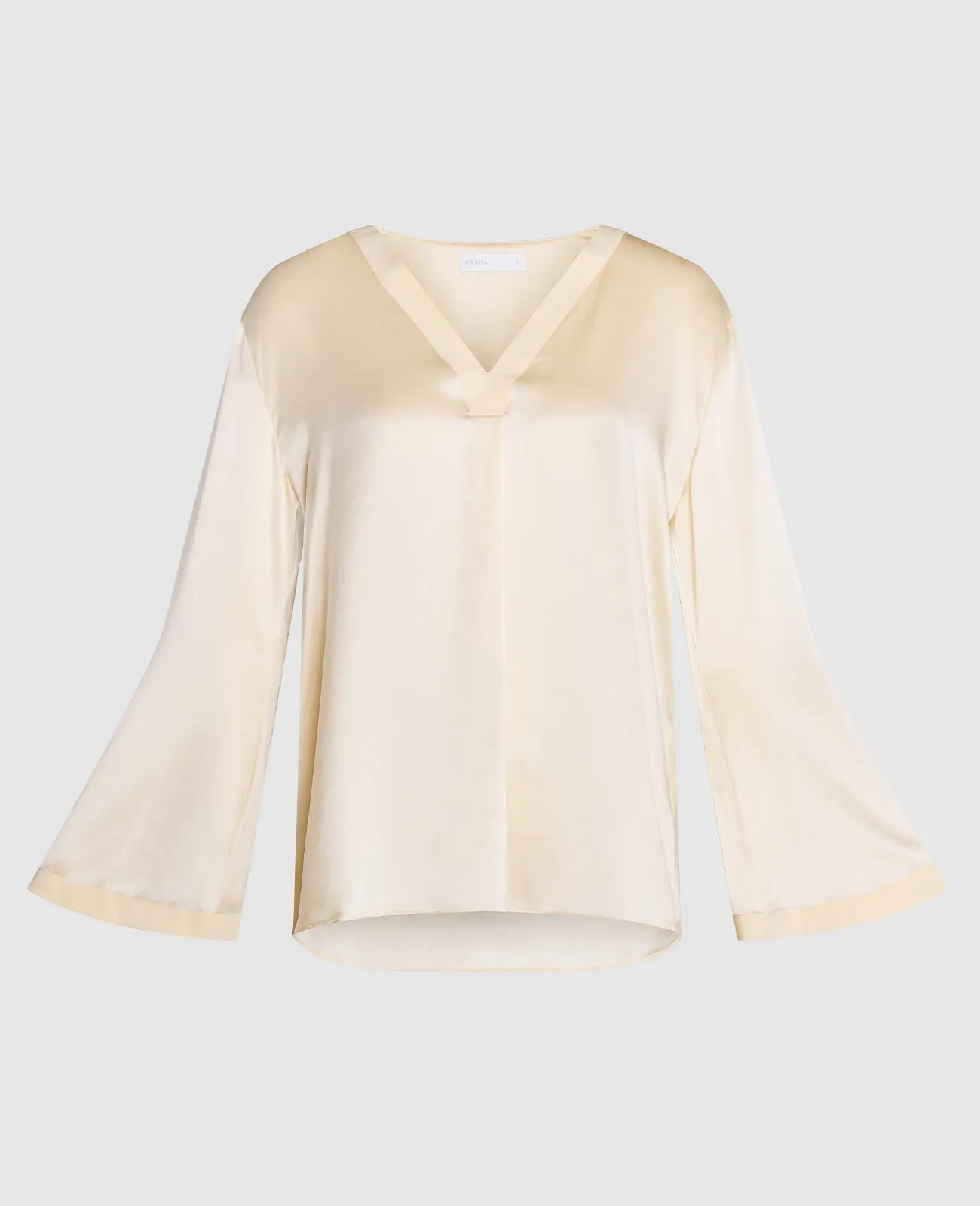 Silk Pyjamas V-Neck Pull Over Blouse